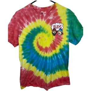 Men's Cheech and Chong Rainbow Tie Dye Buds T-shirt